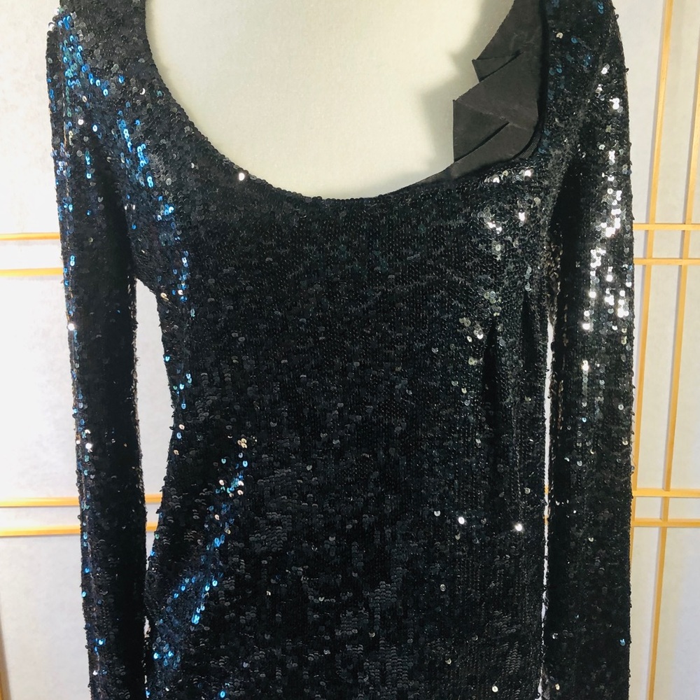 Donna Karan Cashmere Sequins Knit Shirt Sz: M